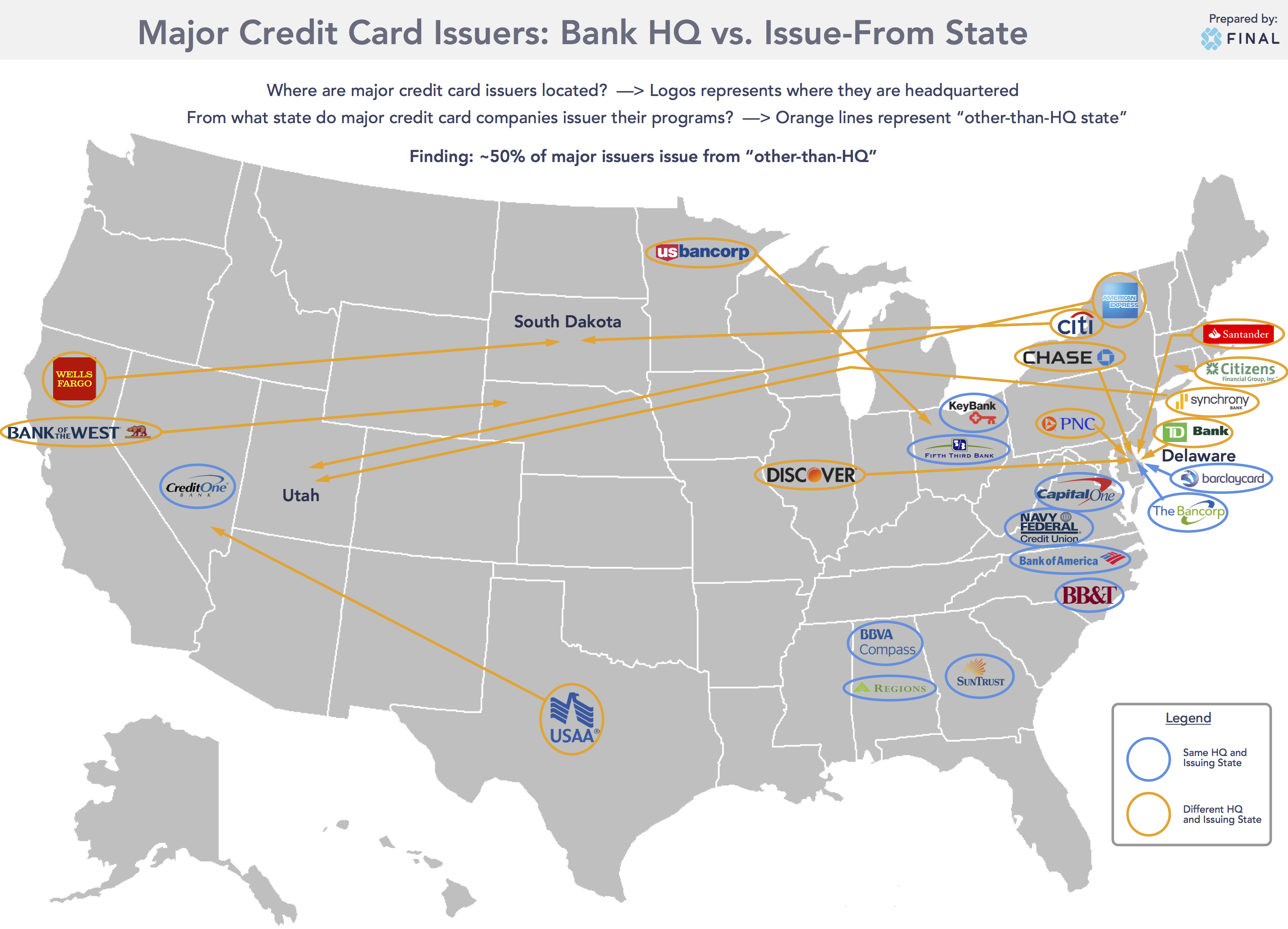 Major Issuer States Map Infographic