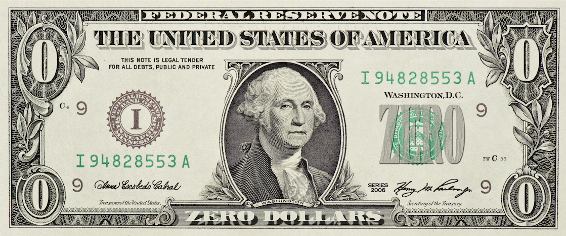 Zero Annual Fee Dollar Bill